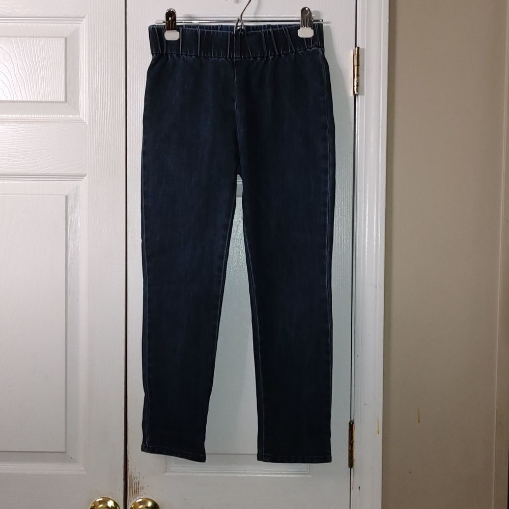 Soft Surroundings  pull on elastic waist  cropped jeans Sz XS NWOT
